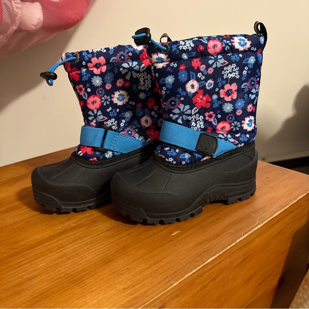 Girls Northside Frosty Insulated Waterproof Floral Snow Boots Toddler 11
